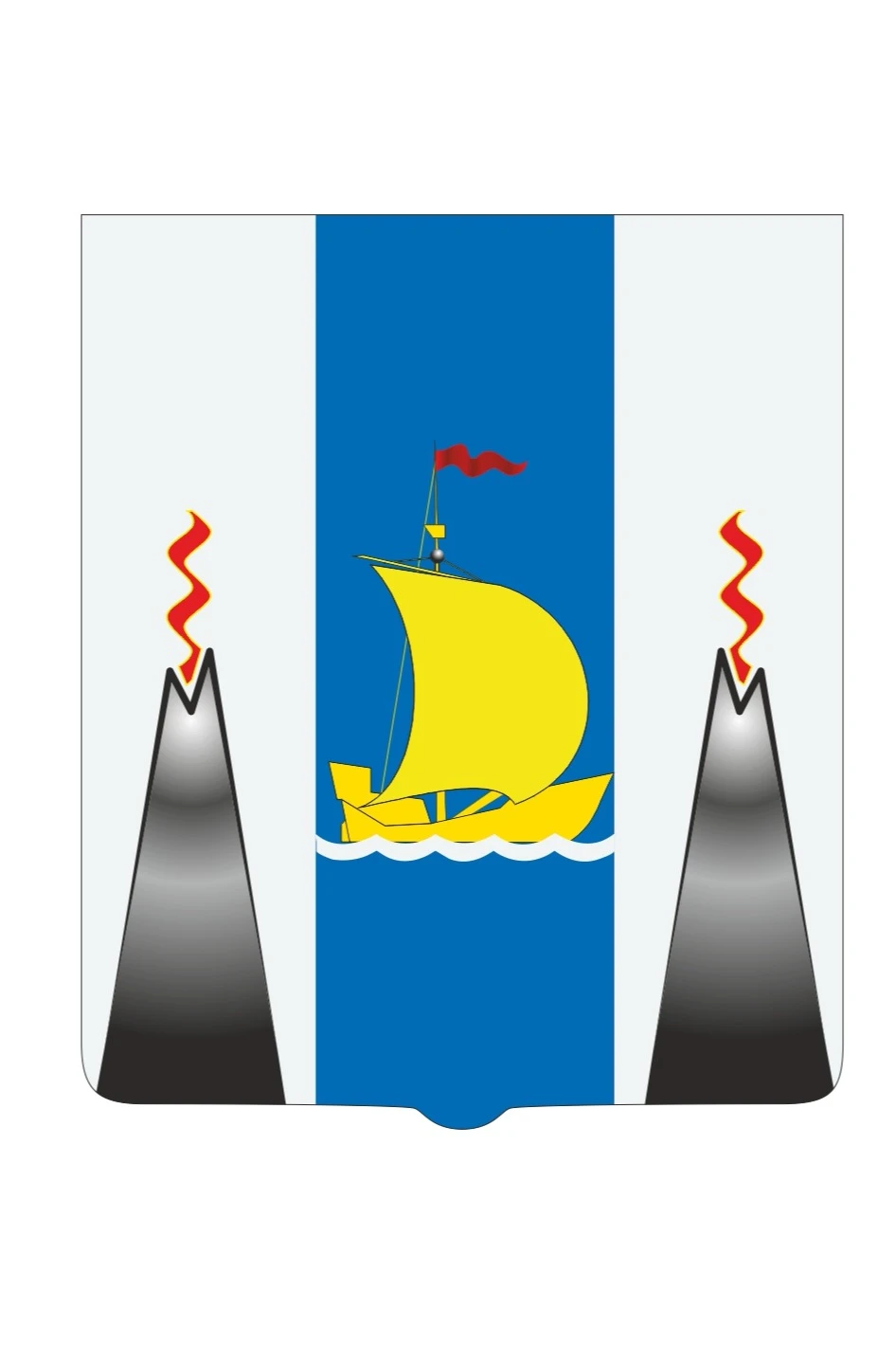 Герб Сахалинской области 53х61 см, печатный#1