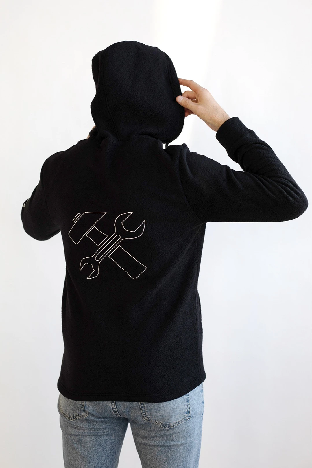 Толстовка Харисон флисовая с капюшоном унисекс, однотонная "Manufacture"#3