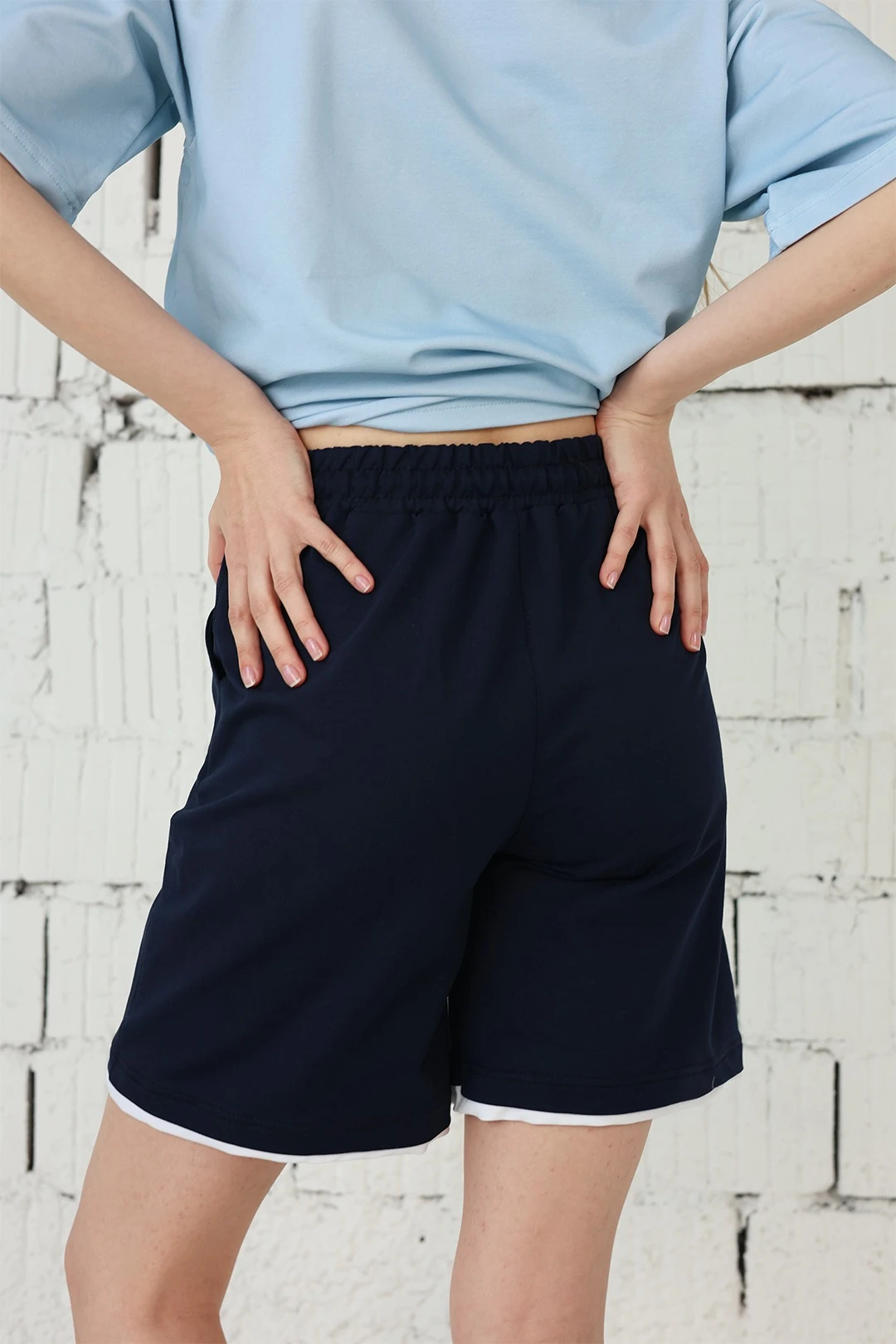 Шорты Флорис унисекс однотонные#3