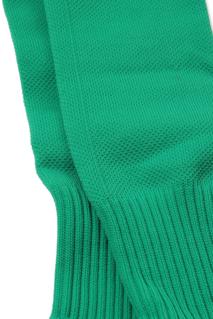 Гетры футбольные взрослые, однотонные зелёные#6