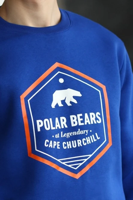 Свитшот Тревис из футера унисекс, однотонная "Polar Bears"#3 Свитшот Тревис из футера унисекс, однотонная "Polar Bears"#3
