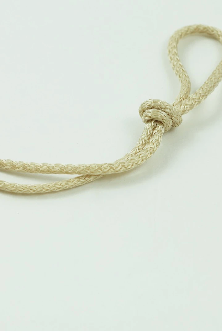 Шнур круглый с сердечником 100% ПЭ, 5 мм бежевый#3