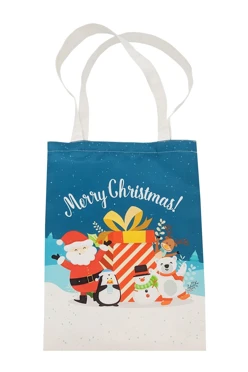 Купить сумку Комби из греты 30х40 см, печать с одной стороны "Merry Christmas"