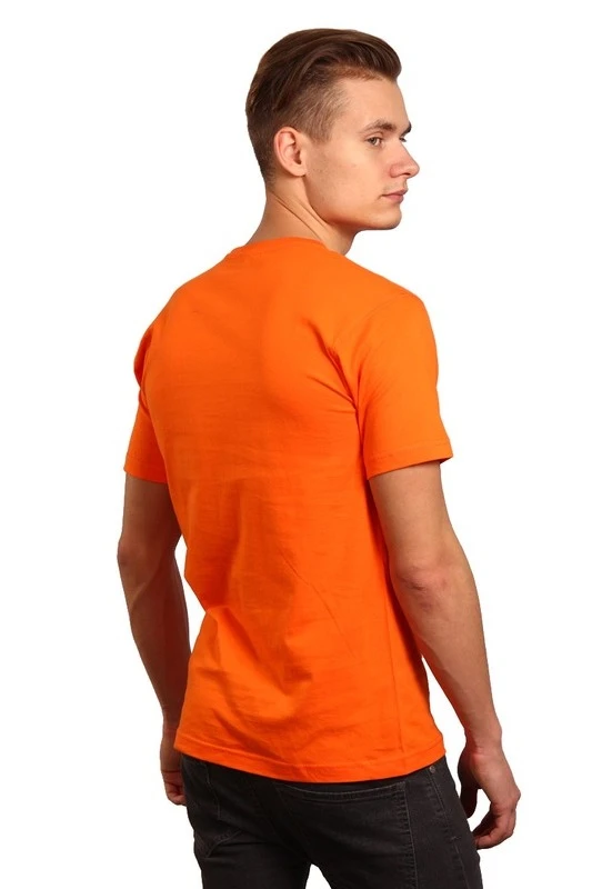 Купить оранжевую футболку Премиум унисекс (Modern)