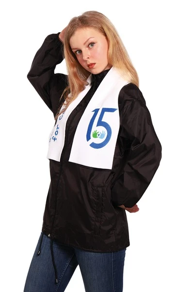 Шарф флисовый однослойный 15х100 см, однотонный "Safe Families for Children"#1