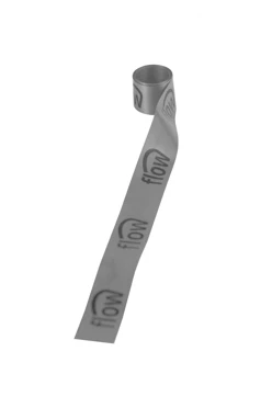 Купить ленту сатин ширина 2,5 см серая, печать черным с одной стороны