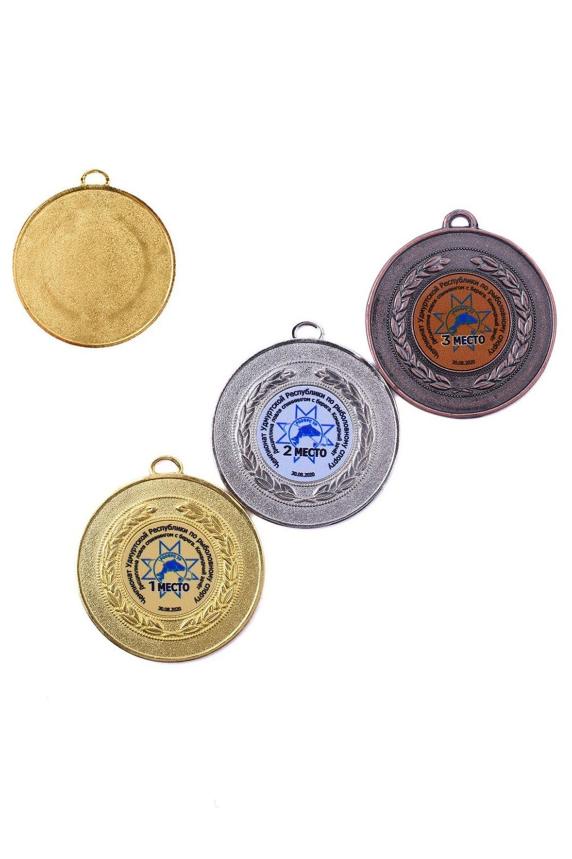 Медаль металлическая МК162 50мм с шильдом 25мм#4 Медаль металлическая МК162 50мм с шильдом 25мм#4