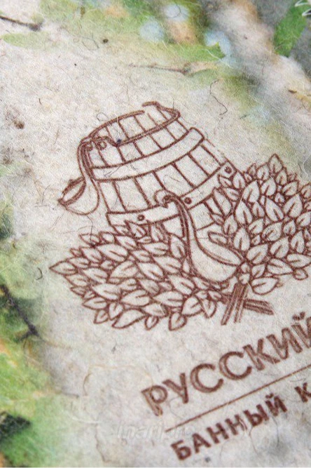 Рукавица банная с полной запечаткой "Russian Steam"#2