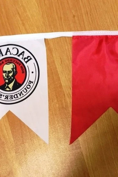 Флажная лента с печатью, внутренний угол#1