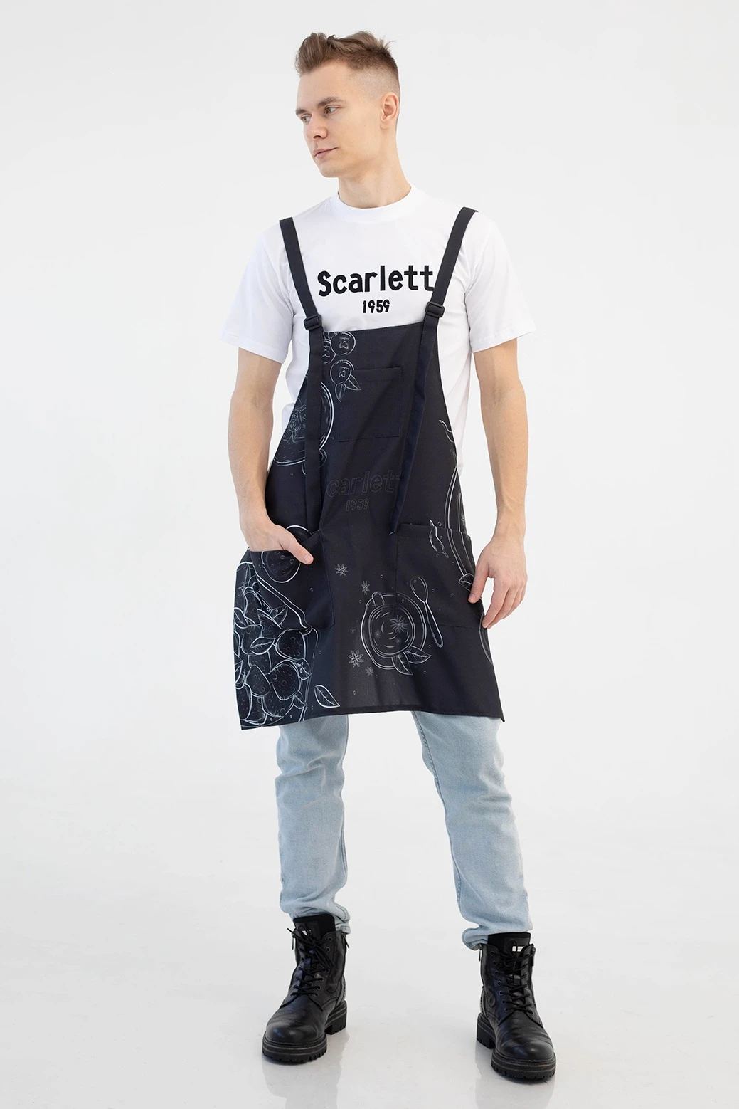 Фартук Хилтон из габардина, с полной запечаткой "ProVans"#1