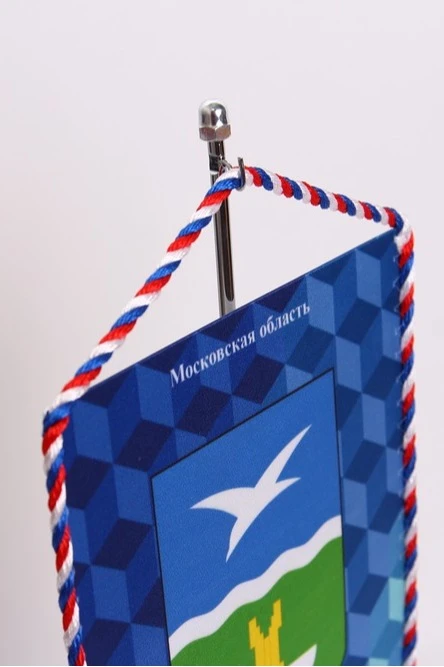 Подставка под вымпел (хромированная сталь) фигурная 31 см#1