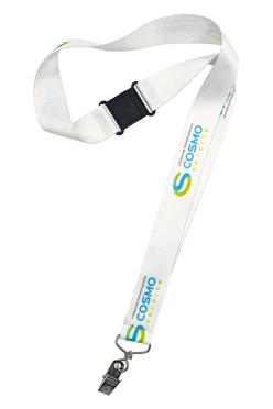 Лента для бейджа блекаут ширина 2,5 см, с клипсой и замком безопасного разрыва, с печатью#1 Лента для бейджа блекаут ширина 2,5 см, с клипсой и замком безопасного разрыва, с печатью#1