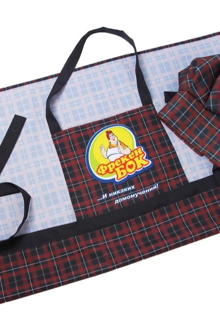 Фартук Эспрессо с полной запечаткой из габардина "Mrs. Bock"#3