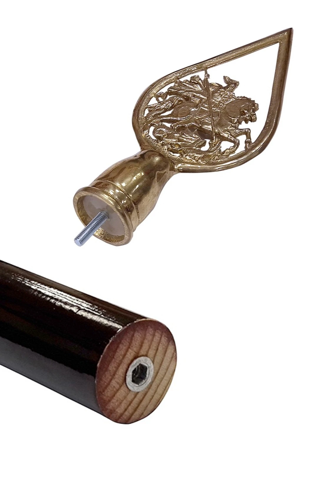 Навершие с гербом Москвы металлическое#3