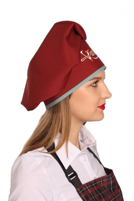 Колпак Ваниль поварской взрослый, с полной запечаткой "Vetri"#3