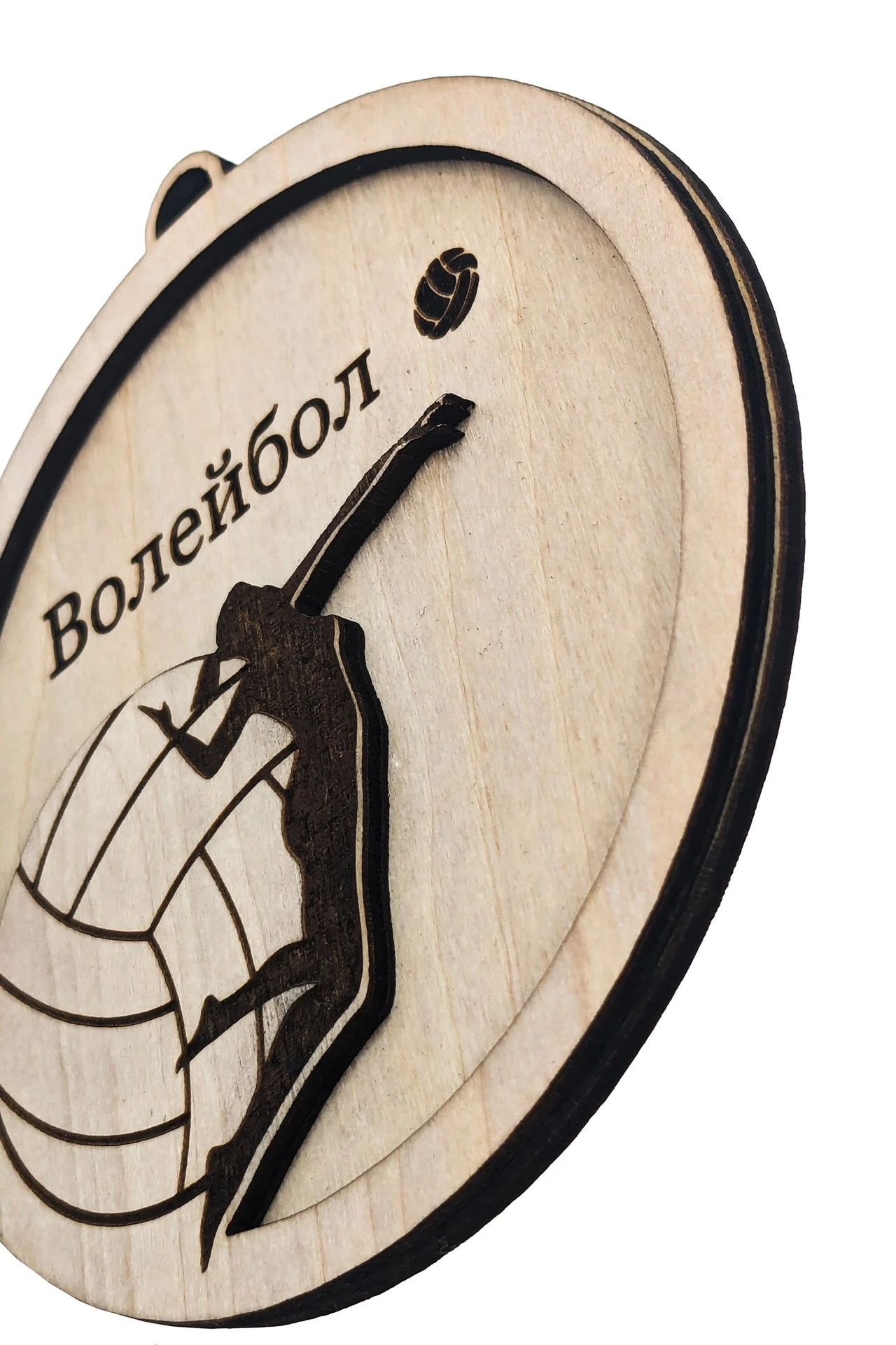 Медаль из фанеры Круг МФ9009 90 мм двухслойная с гравировкой#3