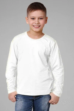 Купить лонгслив Атлетик Плюс детский белый