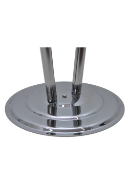 Купить Основание Круг стальное хромированное фигурное под серебро на 2 штока