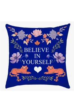 Купить подушку 50х50 см, с принтом "Believe in yourself" Купить подушку 50х50 см, с принтом "Believe in yourself"