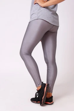Легинсы женские с широким поясом с принтом "Grey Fog"#1