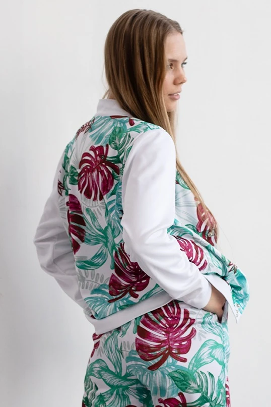 Бомбер Блэйд унисекс из адидаса с полной запечаткой "Deciduous"#4