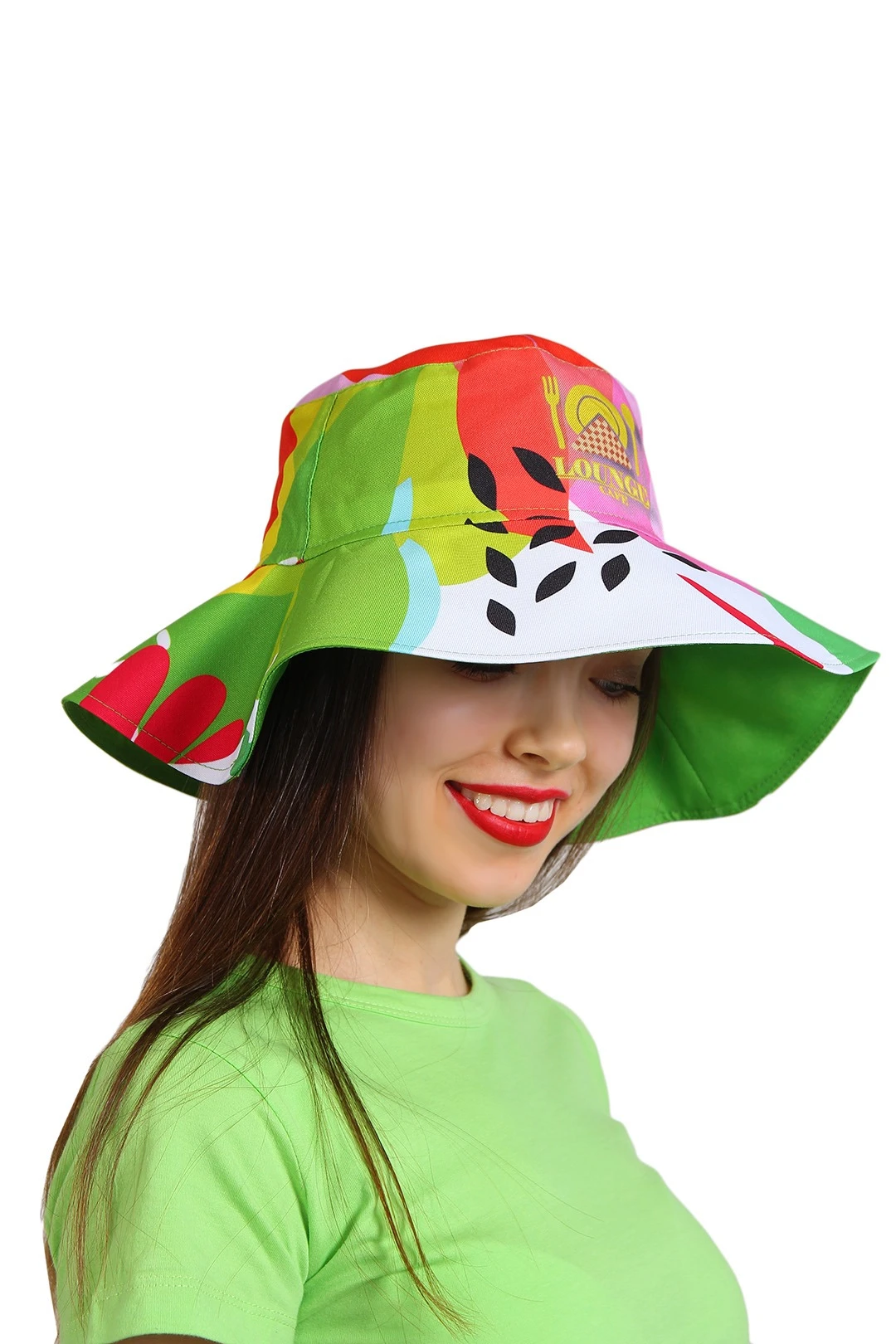 Панама Эквадор с широкими полями, с полной запечаткой "Lounge Kafe"#3