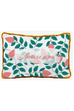 Купить подушку с кантом 40х60 см, с принтом "Summertime" Купить подушку с кантом 40х60 см, с принтом "Summertime"