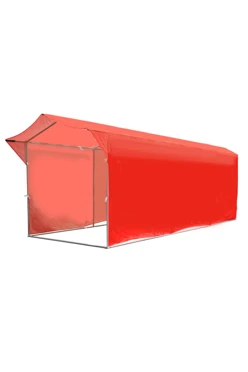 Купить палатку для промоакций и торговли однотонную (с козырьком) 2х6 м