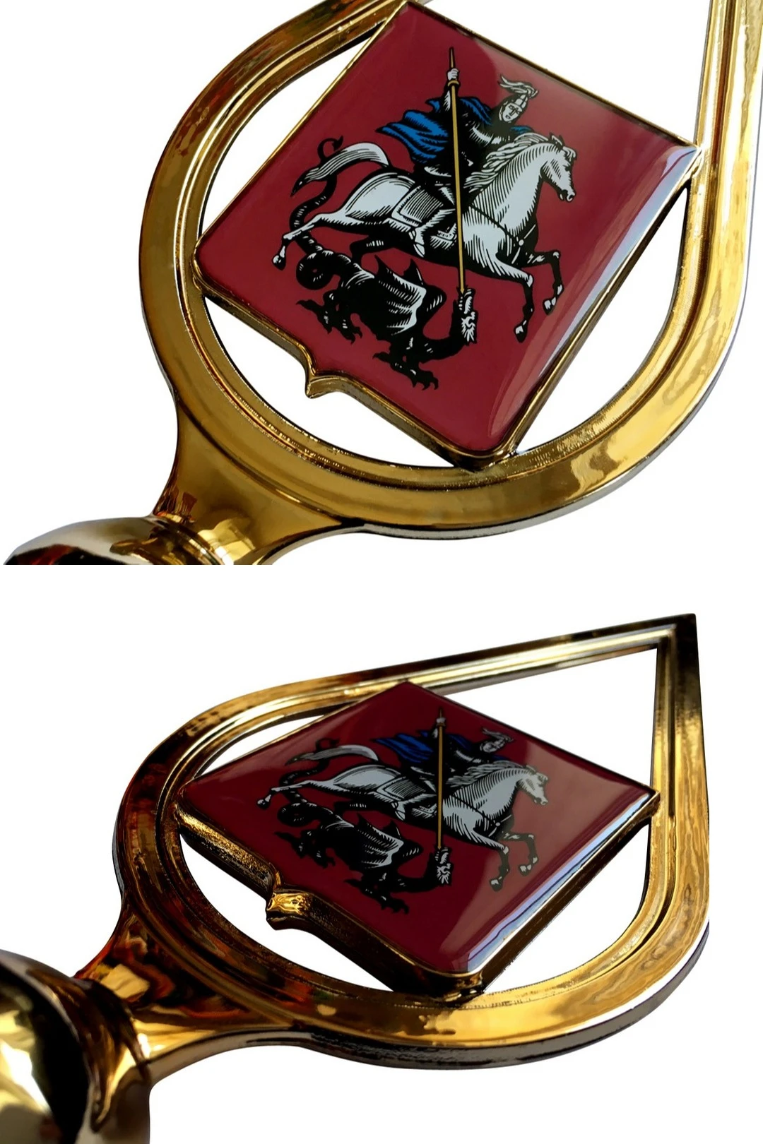 Навершие с гербом Москвы вырезное пластиковое#3