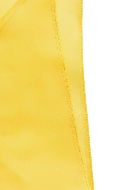 Косынка Лолла из шелка расцвечивания 70х70х100 см, однотонная желтая#1