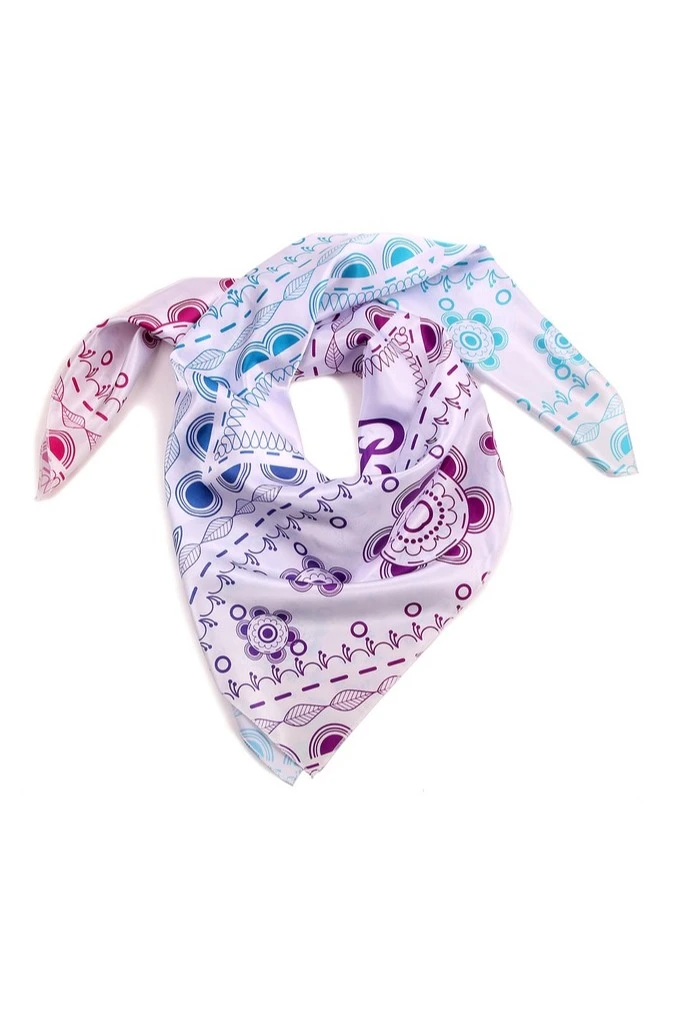 Платок Шанель 90х90 см, с полной запечаткой#4