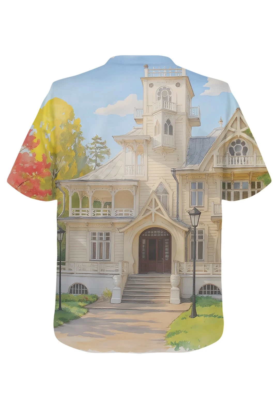 Купить футболку Теренс оверсайз из футера хб унисекс с принтом "Dacha of Bashenin"