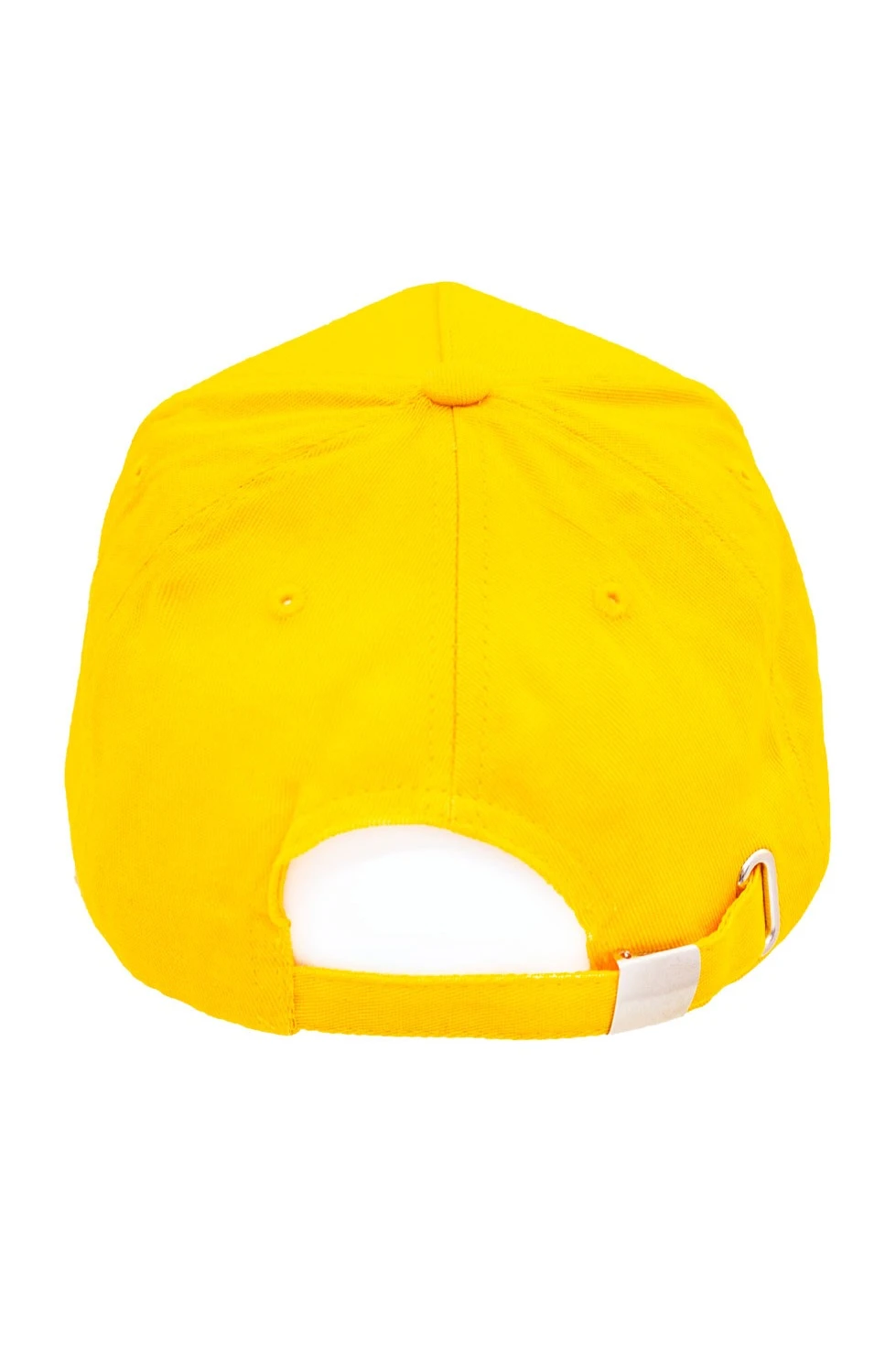 Бейсболка Актив пятиклинка взрослая, однотонная желтая (хлопок)#1