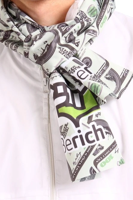 Шарф однослойный легкий 15х120 см, с полной запечаткой "Berich"#3