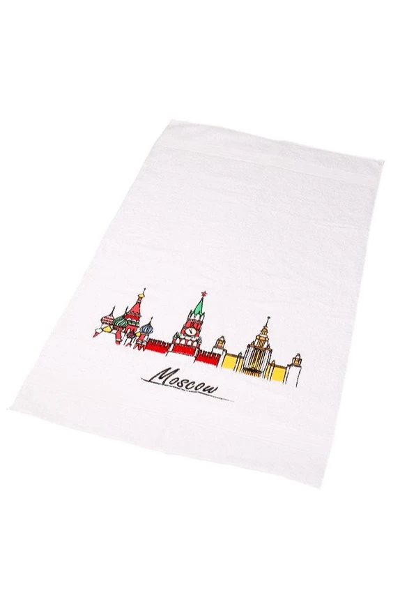 Купить полотенце махровое с вышивкой "Mосква"