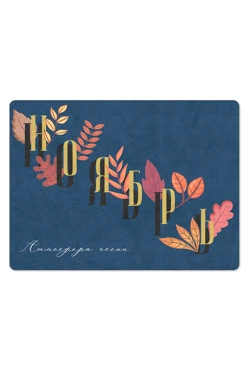 Купить плед Палитра флисовый 150х200 см, с принтом "November"