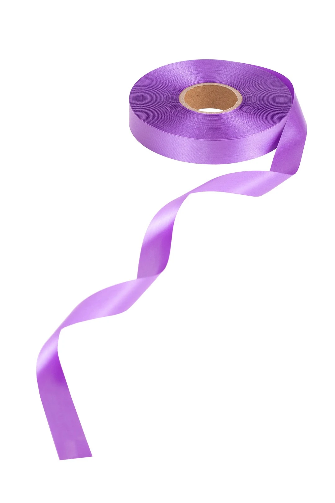 Лента сaтин ширина 2 см, однотонная фиолетовая#1