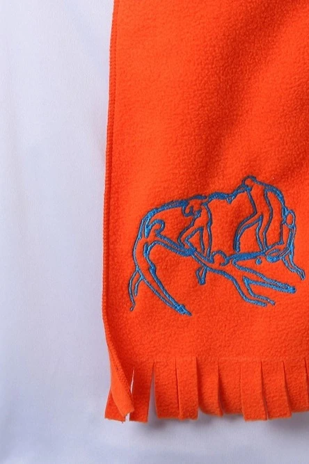 Шарф флисовый однослойный 15х150 см, однотонный "Benedictus"#1