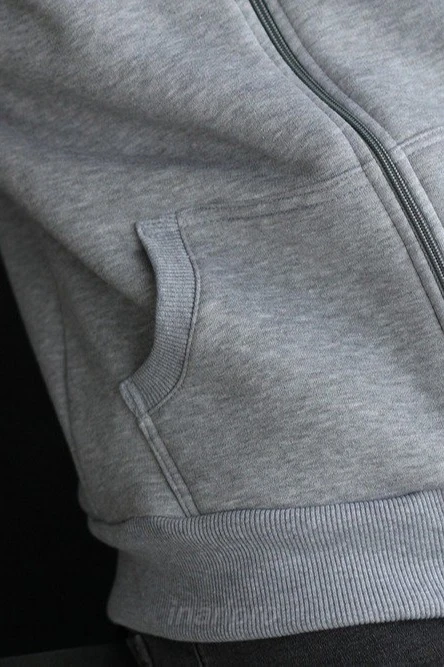 Толстовка Томас из футера унисекс, однотонная меланж#3