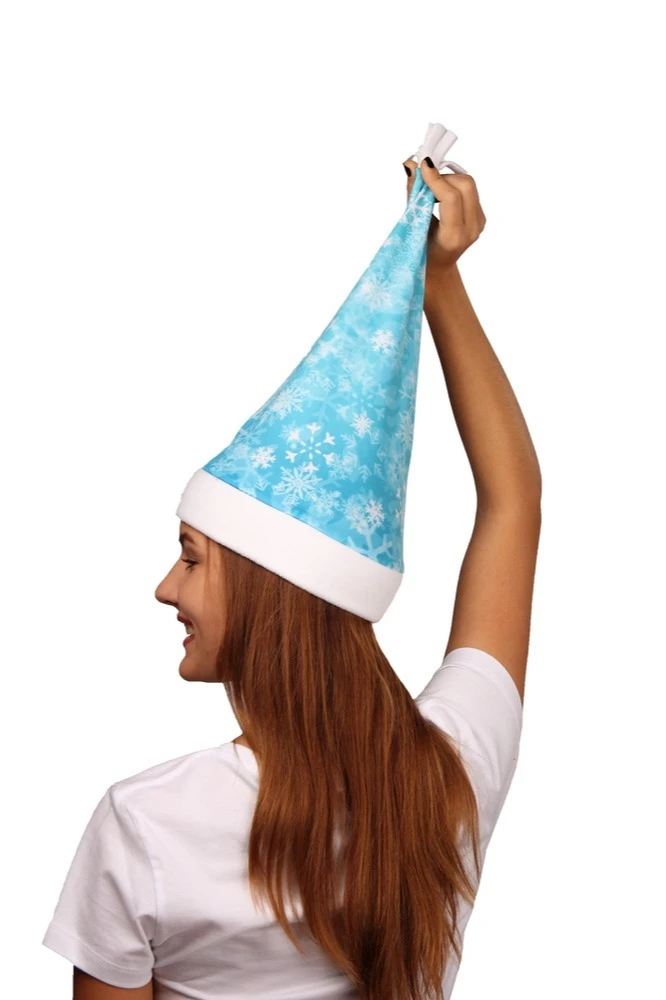 Колпак Новогодний с принтом "Ice"#3