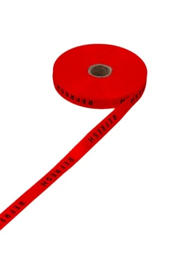 Лента сатин ширина 1,5 см, печать черным с одной стороны#2