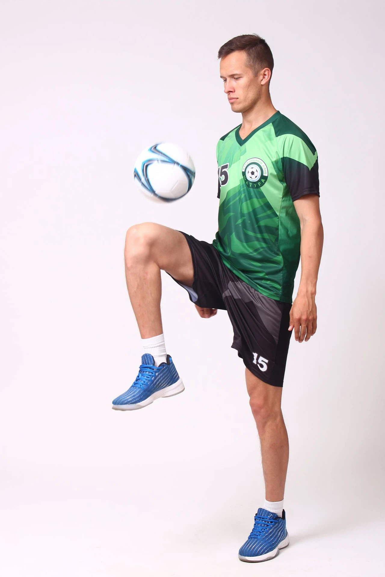 Футбольная форма Эйр мужская комбинированная, с полной запечаткой "Shatura"#1