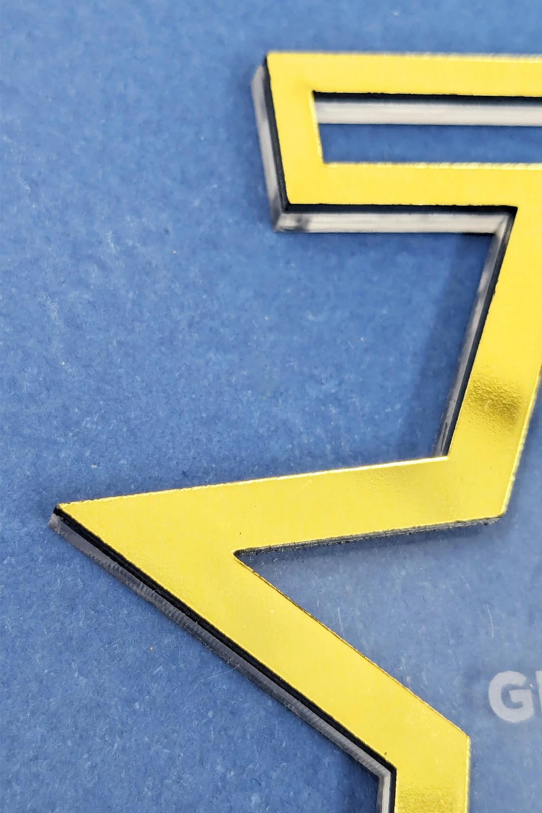 Медаль из акрила АК6004 Звезда 60 мм с гравировкой#2