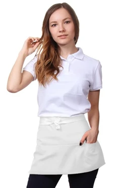 Купить передник Милан однотонный белый