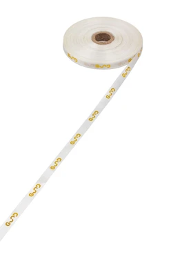 Лента сатин ширина 1 см, печать золотом с одной стороны#2