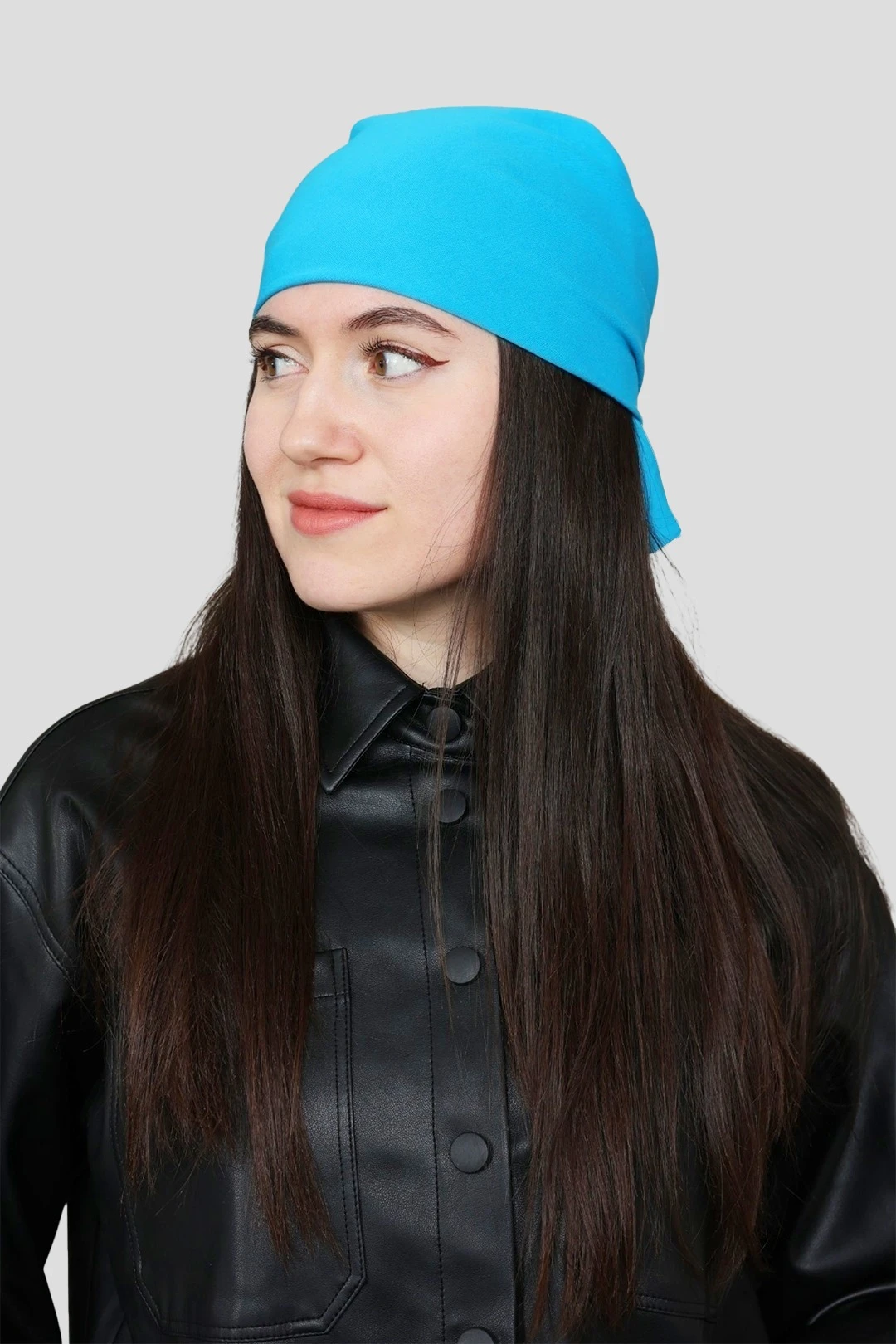 Бандана однотонная, хлопок 80х80 см#1