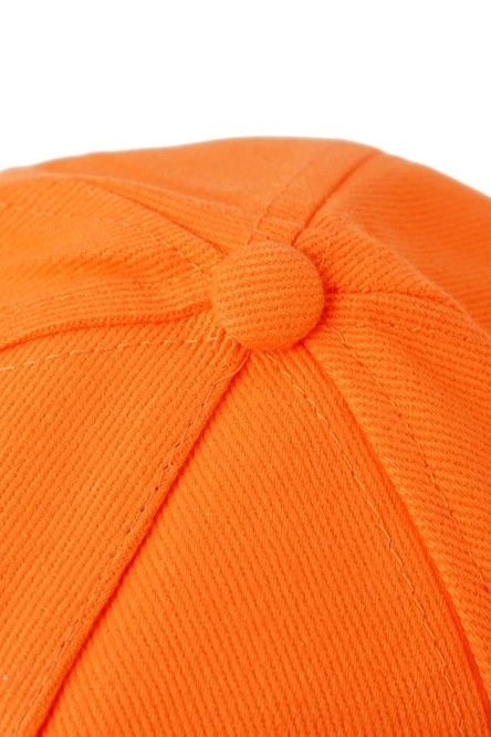 Бейсболка Велюр пятиклинка стандарт взрослая, однотонная оранжевая (хлопок)#5 Бейсболка Велюр пятиклинка стандарт взрослая, однотонная оранжевая (хлопок)#5