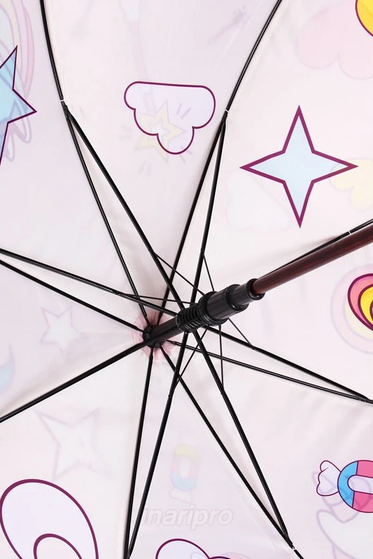 Зонт-трость Мэри с деревянной ручкой двухслойный, с полной запечаткой (без совмещения) "Magical"#4