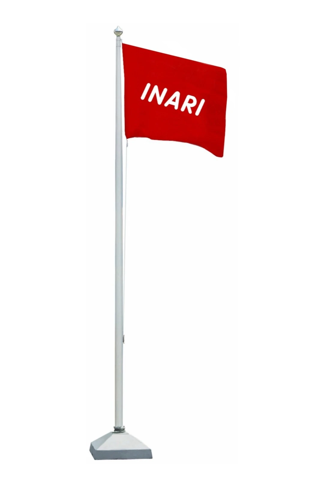 Флагшток из стекловолокна с открытым механизмом 12 м, Омега#1