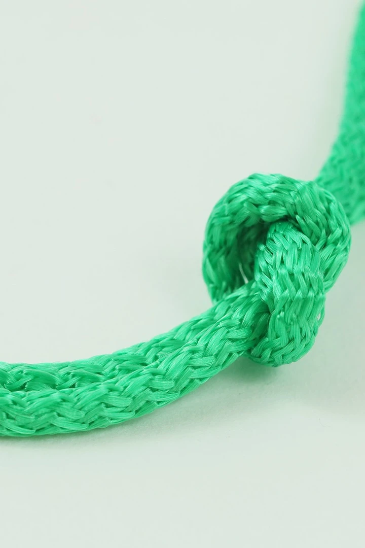 Шнур круглый с сердечником 100% ПЭ, 5 мм зеленый#4